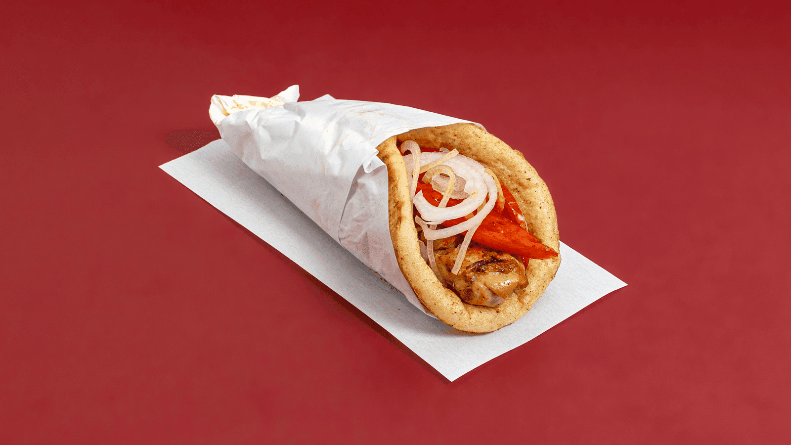 Πίτα με καλαμάκι κοτόπουλο BEEFTEKOPOLIS