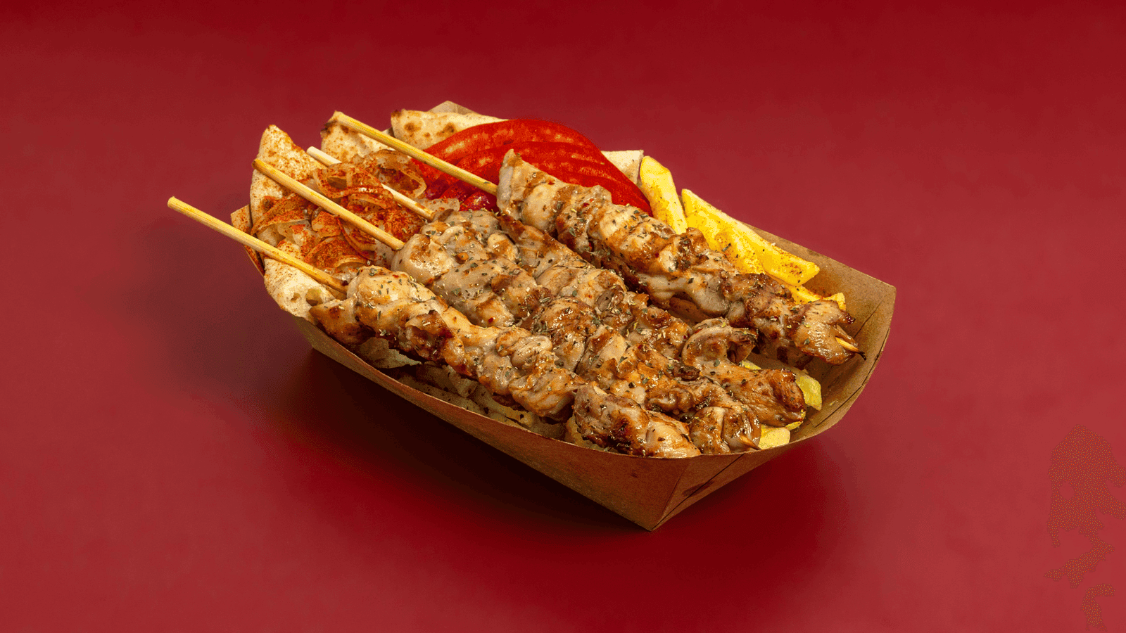 Μερίδα καλαμάκι κοτόπουλο BEEFTEKOPOLIS